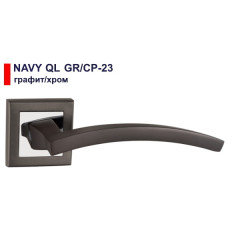 Ручка дверна Punto NAVY QL GR/CP-23 графіт/хром