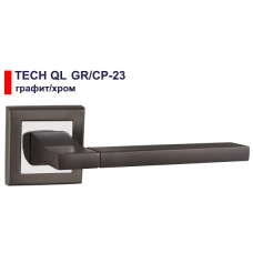 Ручка дверна Punto TECH QL GR/CP-23 графіт/хром