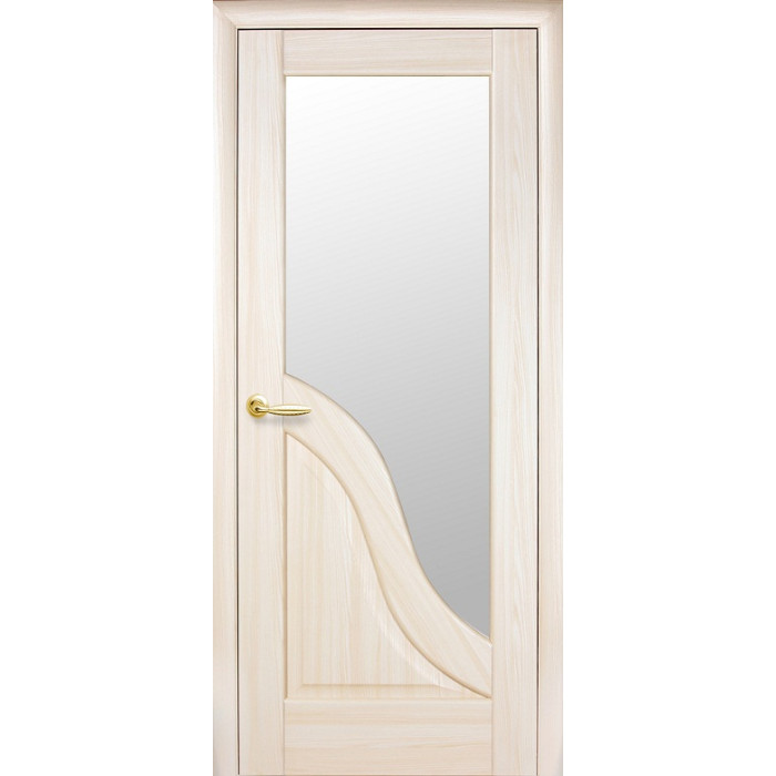 Дверное полотно Новый Стиль ПВХ Амата стекло сатин - цена, отзывы, характеристики, фото