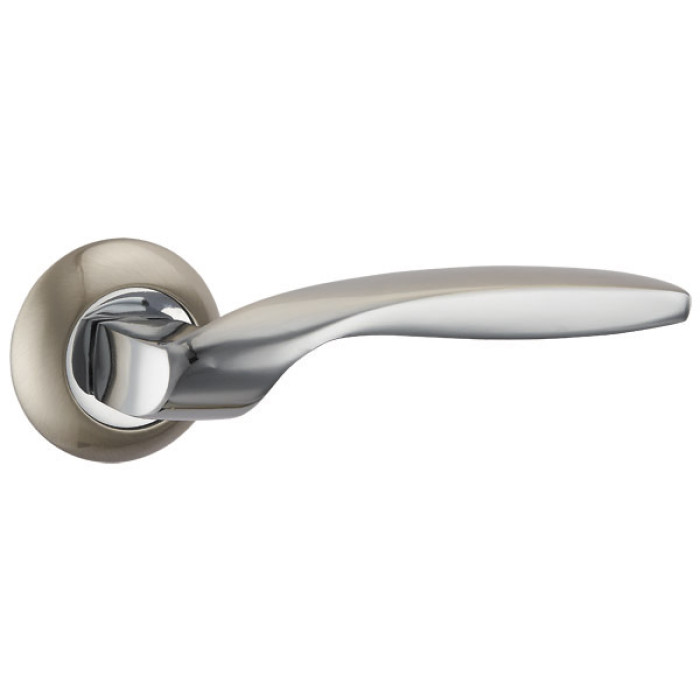 Ручка дверная Punto Boston TL SN/CP-3  ( матовый никель/ хром) - цена, отзывы, характеристики, фото