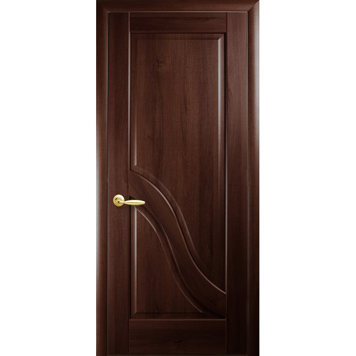 Дверное полотно Новый Стиль ПВХ Амата глухое каштан - цена, отзывы, характеристики, фото