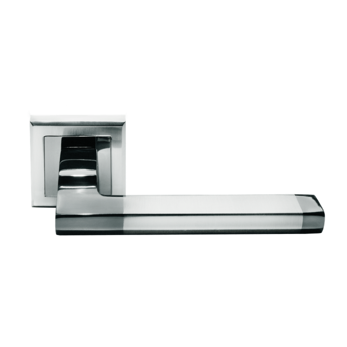 Ручка дверная  Morelli  MH- 35 SH/BN ( белый никель/черный никель) - цена, отзывы, характеристики, фото