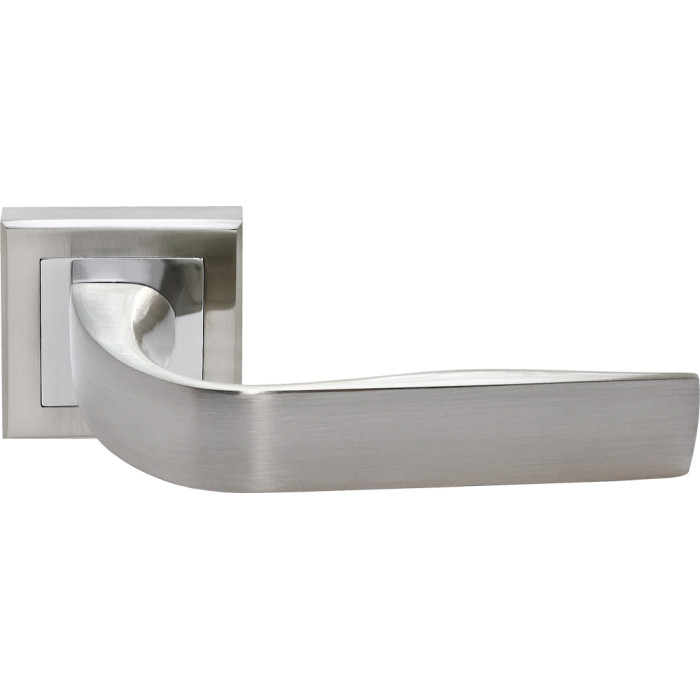 Ручка дверная  Rucetti PAR 15-S SN-CR ( белый никель/ полированный хром) - цена, отзывы, характеристики, фото